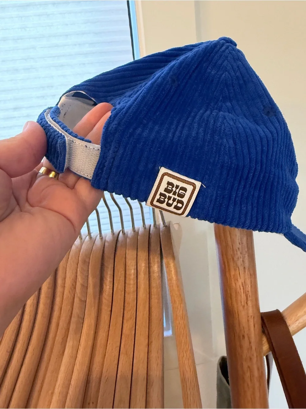 Royal Blue Corduroy Baseball Cap